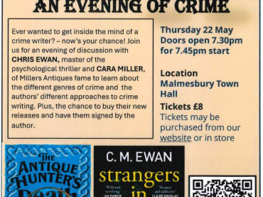 Barn Owl Books - An Evening of Crime - Chris Ewan & Cara Miller